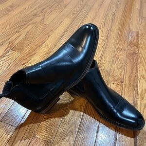 Blank NYC Glossy Black Ankle Boots